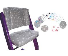 Little Sweetz ** TRIPP TRAPP Cuscino DESIGN ** per Seggiolone Pappa Tripp Trapp - Cuscinetto per Stokke - Copriseduta e Coprischienale in due pezzi - Riduttore per Seggiolone -