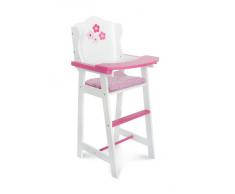 Bayer Chic Pu legno seggiolone, bianco /rosa