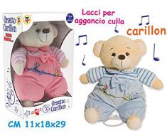 Teorema - CARILLON ORSETTO sogni d'oro con lacci per culla mod. assortiti 25cm