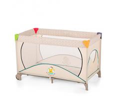 Hauck Dream N Play Go Plus Disney Lettino da Viaggio, Inclusi Ruote, Cerniera Laterale, Materasso e Borsa di Trasporto 120 x 60 cm, Utilizzabile dalla Nascita, Pieghevole, Pooh Ready To Play (Beige)