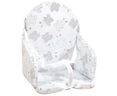 Cuscino da seggiolone per bebè con cinghie