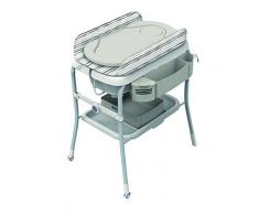 Chicco 07079348490000 Cuddle&Bubble Comfort Fasciatoio e Bagnetto, Argento