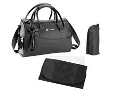 Badabulle Borsa fasciatoio nera Glossy