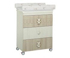 Foppapedretti Teddy Love Fasciatoio Bagnetto con Bidoncino Maialino