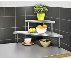 Wenko - Scaffale angolare da cucina a 2 ripiani