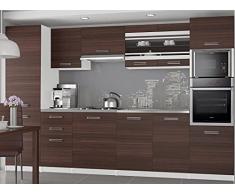 KNOX | Cucina Componibile Completa + Lineare L 300cm 8 pz | Piano di lavoro INCLUSO | Set di mobili da cucina