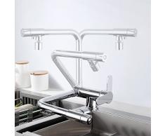 Rubinetto Depuratore Acqua Miscelatore 3 Vie Osmosi Rubinetto Sottofinestra Rubinetto con Due Manopole Miscelatori da Cucina per Sistemi Osmosi Cromo