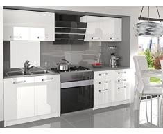 CORNETTA | Cucina Componibile Lineare L 160 cm 6 pz | Piano di lavoro INCLUSO | Set di mobili da cucina