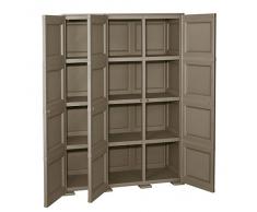 Tontarelli S.p.A. Armadio 3 4 Moduli Ante Lisce Mobile Contenitore, Angora, 118x47x164 cm