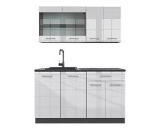 Vicco Cucina combinabile R-Line Single Cucina componibile 140 cm Cucina Blocco cucina Cucina per single