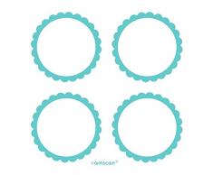 Etichette Amscan Candy Buffet Pettine, Uovo di pettirosso