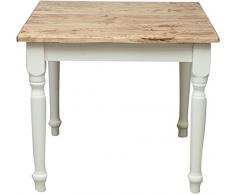 Biscottini tavolo quadrato legno massello 90x90 cm | Tavolo da cucina e sala da pranzo | Tavolo legno esterno e interno