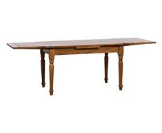 Biscottini Tavolo allungabile sala da pranzo 180x90 cm | Tavolo cucina allungabile in legno massello