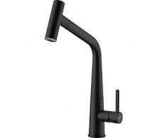 FRANKE 112.0489.809 Rubinetto lavello Cucina con Bocca Funzione Icon Estraibile Spray opaco-115.0625.190, Nero Opaco