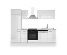 Cucina Vicco Optima Cucina componibile Blocco cucina Cucina su misura 270 cm Antracite lucido