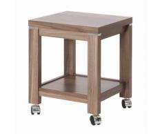 Haku Möbel 42810 Tavolo d'appoggio con ruote noce