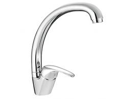 Rubinetto da Cucina, ANMECS Miscelatore Monocomando per Lavello, Cromato, Leva laterale AN62932