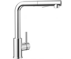 Rubinetto Lavello Cucina, CECIPA Rubinetto cucina con Doccetta Estraibile, Miscelatore con 2 Tipi di Getti, Monocomando in Acciaio Inox, Girevole 360°, Cromo