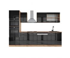 Vicco Mobile cucina Blocco cucina cucina componibile R-Line 300 cm mobile conversione microonde rovere
