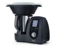 h.koenig HK8 Robot da Cucina, 1000 W, Acciaio Inossidabile, 10 velocità, Nero