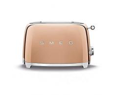 Smeg TSF01RGEU Tostapane in acciaio inox 18/8, oro rosa