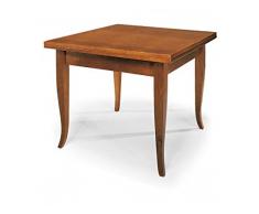 TAVOLO IN LEGNO 90x90 APERTURA A LIBRO