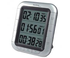 Technoline KT 300 Timer da Cucina Digitale, Argento, 10.3x2x12.1 cm