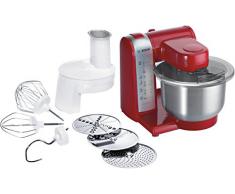 Bosch MUM48R1 Robot da Cucina 600 Watt, 4 Velocità, Rosso