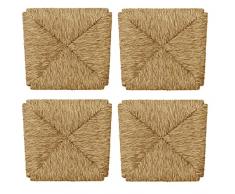 Mediawave Store - Ricambio per Sedia, Seduta in Paglia di Fiume Telaio Fondo per Sedia Modello Arte Povera Classica, Montaggio Facile, Fondo Telaio di Ricambio 996 33x38cm (Set 4 pz)