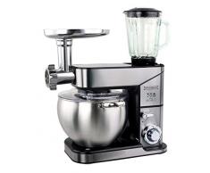 Robot da cucina 3 in 1, 10 L, 2500 W massimo, colore argento, serie “Royalty Line”