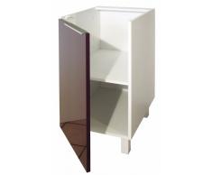 Berlenus CP4BA - Mobiletto basso da cucina, 1 anta, 40 cm, colore: Viola melanzana brillante