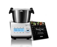 Ufesa Totalchef RK3, Robot da Cucina Multifunzione, Bilancia Integrata, Display LCD, Programma di Vapore, Potenza 1600 W, Display LCD, Caraffa 3,5 L, Maniglia, Libro Ricettario Italiano, BPA Free