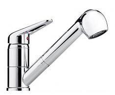 Franke 115.0347.111 II Rubinetto ad Alta Pressione con Doccetta Estraibile, Argento