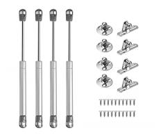 bricoleva.it Pistoni a Gas per Ante da Cucina o Armadio Set di Ammortizzatori Pistoncini per Anta ribalta basculante Armadi Confezione da 2 4 8 Pezzi (4, 150N)