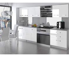 OTELLO | Cucina Componibile Completa + Lineare L 180 cm 6 pz | Piano di lavoro INCLUSO | Set di mobili da cucina