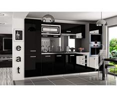 PRISMA | Cucina Componibile Completa + Lineare L 300cm 8 pz | Piano di lavoro INCLUSO | Set di mobili da cucina