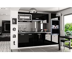 Fritz | Cucina Componibile Lineare L 240cm 7 pz | Piano di Lavoro Incluso | Set di mobili da Cucina