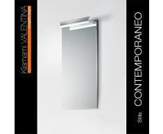 SPECCHIO BAGNO SEMPLICE CON LUCE DA 45 CM X 90 CM