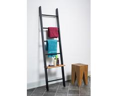 Vestiti capo laccato 8 colori. 5 stelle valutazione. Realizzato a mano in Germania. Legno massiccio Odenwald. Asciugamano Scala, portasciugamani, Servomuto, Servomuto nero