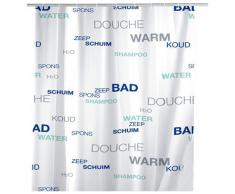 Wenko Tenda Doccia Acqua, Materiale Plastico, 180 x 200 cm, Multicolore, PEVA