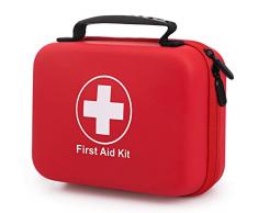 Kit Pronto Soccorso 237 pezzi, Cassetta Pronto Soccorso Impermeabile, First Aid Kit Adatto per Famiglia e Viaggi, Campeggio, Ufficio