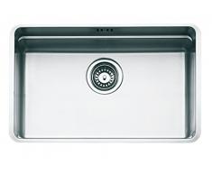 Naber, water station cubic basic w.a l'incasso lavandino, vasca per letto singolo, in acciaio inox