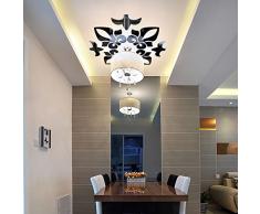 ODJOY-FAN Creativo Astratto Stile Acrilico Adesivi murali 3D Specchi da Parete a Specchio- Splendido Orologio Parete Removibile Specchio Argento Murales Decal Casa Soggiorno Camera Letto Decorazione