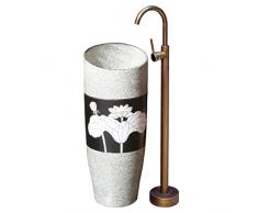 Lavelli a Colonna per Bagno Lavabo a Colonna Lavabo a Pavimento Antico for Esterni in Villa Lavabo a Colonna in Ceramica retrò Lavabo a Colonna Lavabo Integrato Lavabo da Bagno con Base in Ceramica
