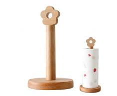 Redsa Creativo Legno Carta Portasciugamani Verticale Cucina Roll Holder con Fiore Decor Animale Cucina Roll Stand per la Cucina Tavolo da pranzo Bagno Accessori per la Casa
