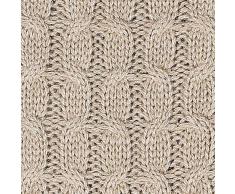 Borsa d acqua calda Eco-Tubo da 2 litri con fodera in maglia 77cm x13cm, Certificazione BS1970:2012 - Modello 2020 (Crema)