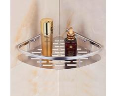 Mensole bagno triangolare BESTOMZ Mensola angolare doccia portaoggetti in alluminio