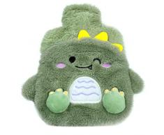 Boule Acqua Calda, Borsa Acqua Calda Piccola, Borsa Acqua Calda Gomma, Borsa Dellacqua Calda 400ml, Borsa Acqua Calda Peluche, Borse Acqua Calda con Custodia di Pelliccia Calda e Morbida