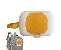 Firulab Dispenser di salviettine umidificate - Dispenser Portatile per salviette da Viaggio Ricaricabile | Porta salviette Portatile Riutilizzabile, Antipolvere, inodore, per uffici, Campeggio, casa