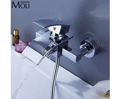 Galvanotecnica Retro rubinetto AN DER WC a parete cascata rubinetto Square Vasca da bagno doccia acqua Whirlpool rubinetto